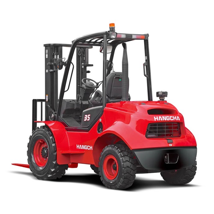 2.5-3.5t Two-Wheel Drive Rough Terrain Forklift Truck